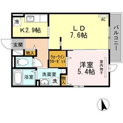 D-room西新の物件間取画像